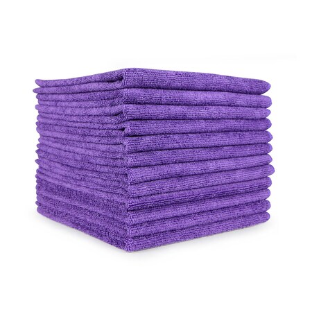 Monarch Brands Microfiber Cloths, 16in x 16in - Purple, 12PK PNP915100PU